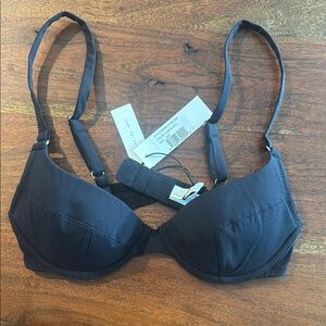 Fleur Du Mal Black Women's Bra 32B